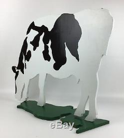 Original Woody Jackson Standing Cow Painted Art Signed by Vermont Artist