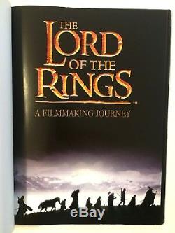 PETER JACKSON Signed Letter + LORD OF THE RINGS A Filmmaking Journey BOOK Promo