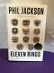 PHIL JACKSON Eleven Rings SIGNED 1st Edition HC Book AUTOGRAPHED Lakers Bulls