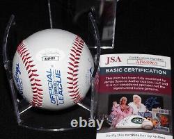 PHIL JACKSON Hand Signed Autographed Rawlings Baseball + JSA COA bulls coach