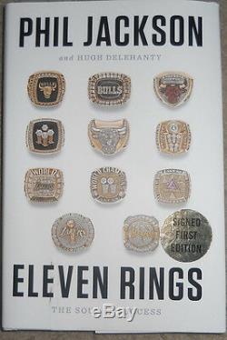 PHIL JACKSON signed first edition autographed book lakers/bulls/nba eleven rings