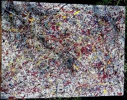 Painting on Canvas Reproduction Impressions of a Jackson Pollock by a US Artist