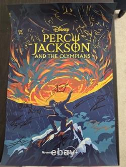 Percy Jackson Exclusive Signed Poster Autographed SDCC 2026 Season 3 Cast