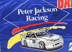Peter Jackson Racing Flag 1993 Bathurst Signed Allan Jones Ford Falcon EB