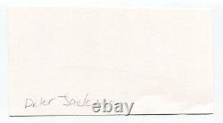 Peter Jackson Signed Index Card Autographed Director Lord Of The Rings