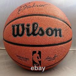 Phil Jackson Chicago Bulls Lakers signed NBA Basketball Ball autographed JSA LOA