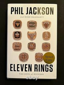 Phil Jackson Signed Autograph Eleven Rings Book Chicago Bulls Lakers Beckett Coa