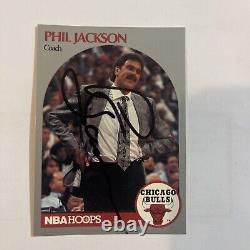 Phil Jackson Signed / Autographed NBA HOOPS Card