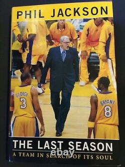 Phil Jackson autographed signed autograph Lakers Last Season hardcover book JSA