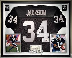 Premium Framed Bo Jackson Signed Oakland Raiders Jersey JSA COA