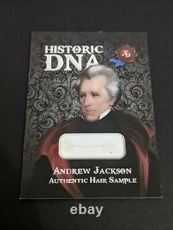 President Andrew Jackson 2020 Historic Autographs First 36 POTUS DNA Hair Card