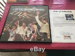Psa Dna Michael Jackson & Jackson 5 Signed Record 5 Autos Extremely Rare