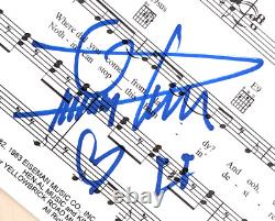 QUINCY JONES Signed 8.5x11 SHEET MUSIC PAGE Michael Jackson PRODUCER Legend coa