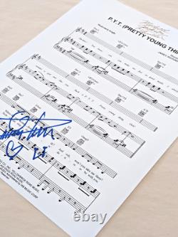 QUINCY JONES Signed 8.5x11 SHEET MUSIC PAGE Michael Jackson PRODUCER Legend coa