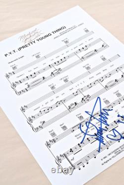 QUINCY JONES Signed 8.5x11 SHEET MUSIC PAGE Michael Jackson PRODUCER Legend coa