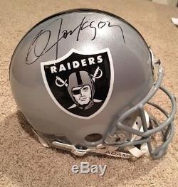 RARE Bo Jackson Raiders Signed Game Issued Proline Helmet Authentic PSA Bo Holo