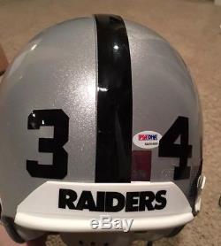 RARE Bo Jackson Raiders Signed Game Issued Proline Helmet Authentic PSA Bo Holo
