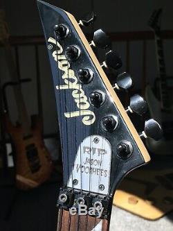 RARE Friday 13th Movie Jason Voorhees Jackson Guitar Graphic Signed Autographed