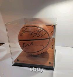 RARE KOBE Bryant + SHAQ + Phil Jackson signed basketball authentic autographed