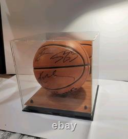 RARE KOBE Bryant + SHAQ + Phil Jackson signed basketball authentic autographed