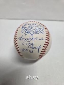 REGGIE JACKSON Signed Autographed Jackie Robinson 50th Anniversary Logo Baseball
