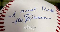REGGIE JACKSON Signed OMLB Baseball with I must Kill The Queen FANATICS Naked Gun