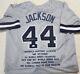 REGGIE JACKSON signed Custom Jersey auto autograph certified size XL With STATS