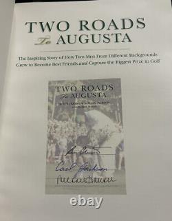 Rare Ben Crenshaw Jackson Autographed Signed Book Masters Two Roads to Augusta