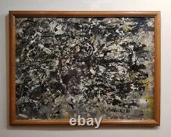 Rare Jackson Pollock Painting Framed