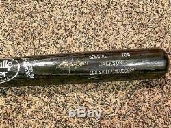 Rare Rookie Bo Jackson Game Used / Issued Signed Louisville Slugger Bat Royals