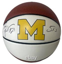 Ray Jackson Michigan Wolverines Signed Autographed Logo Basketball Fab 5! Jsa
