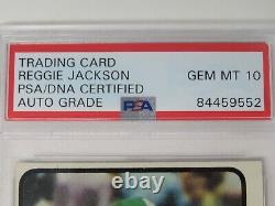 Reggie Jackson A's HOF Signed Autograph 1973 Topps Card 255 with73 MVP PSA 10 Auto