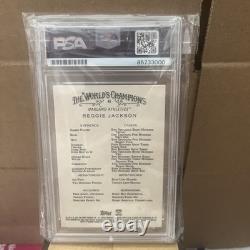 Reggie Jackson Autograph Signed 2021 Allen & Ginter PSA/DNA A's
