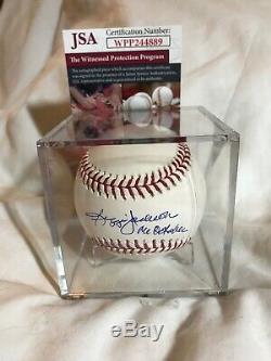 Reggie Jackson Autographed MLB Baseball Withinscrp Mr. October JSA Yankees, As