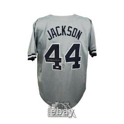 Reggie Jackson Autographed New York Yankees Custom Gray Baseball Jersey JSA COA
