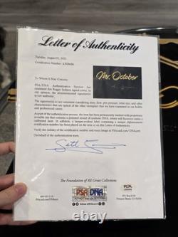 Reggie Jackson Autographed/Signed Custom Mr October PSA/DNA