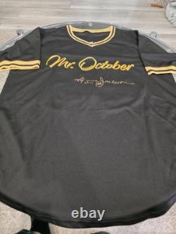 Reggie Jackson Autographed/Signed Custom Mr October PSA/DNA