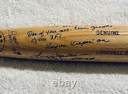 Reggie Jackson, Autographed, Signed & Inscribed Baseball Bat to Ray Lewis, HOFer