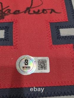 Reggie Jackson Autographed/Signed Jersey Beckett Grey Custom Jersey