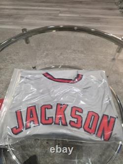 Reggie Jackson Autographed/Signed Jersey Beckett Grey Custom Jersey