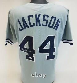 Reggie Jackson Autographed Signed New York Yankees Custom XL Jersey (JSA COA)