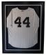 Reggie Jackson HOF NY Yankees Signed/Autographed Jersey Framed JSA 205635