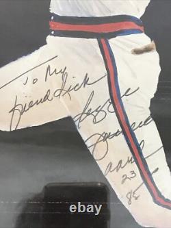 Reggie Jackson Hand Signed Autographed Home Run # 500 Poster Provenance 1984