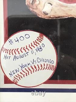 Reggie Jackson Hand Signed Autographed Home Run # 500 Poster Provenance 1984