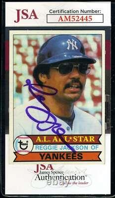 Reggie Jackson JSA Coa Signed 1979 Topps Autographed