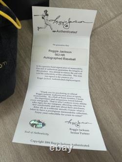 Reggie Jackson Mr October Autographed Signed Baseball COA Authenticated 563HR