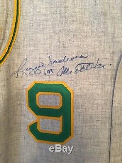 Reggie Jackson Oakland Athletics Autographed Jersey Mitchell & Ness Mr October