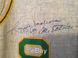 Reggie Jackson Oakland Athletics Autographed Jersey Mitchell & Ness Mr October