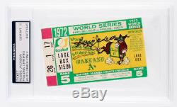 Reggie Jackson Signed 1972 World Series Game 5 Ticket (PSA Autograph Graded 10)
