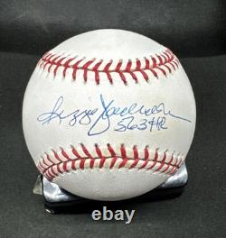 Reggie Jackson Signed AL baseball with 563 HRs inscription JSA Autographed MLB